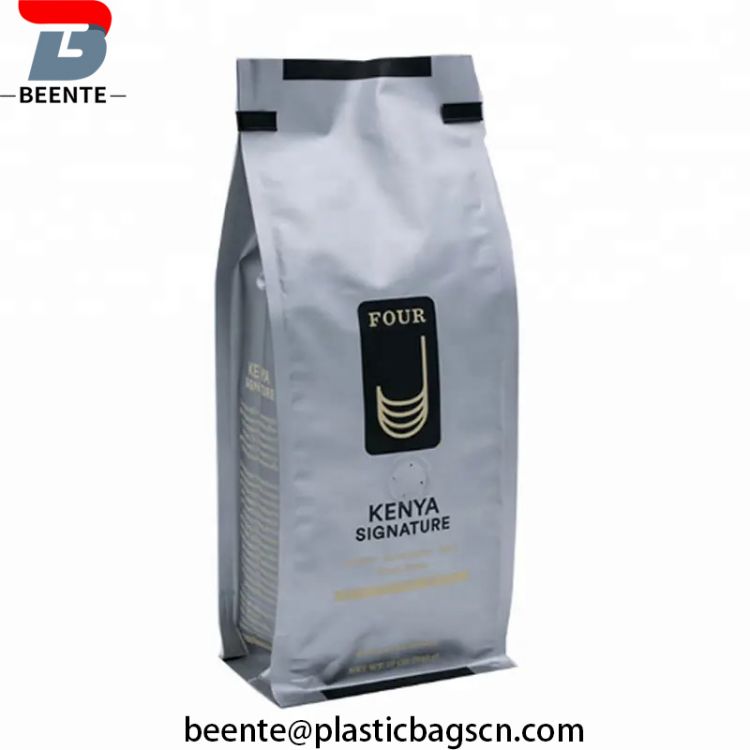 Blok Ngisor Sisih Gusseted Bag Kopi Bean Packaging Bag