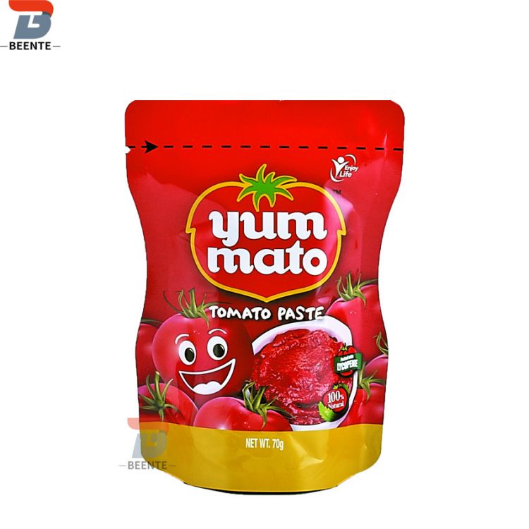 Heat Seal Stand Up Bags kanggo Ketchup Tomat